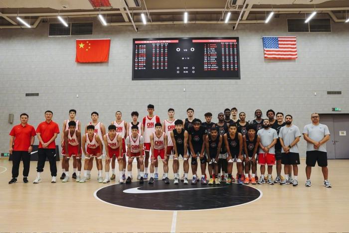 中国篮协U19特训队87-85险胜Veritas Academy,王洪泽彰华非合砍38分